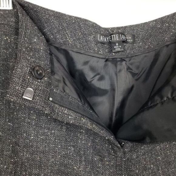 Lafayette 148 wool blend tweed trouser dress pants size 8 - Picture 2 of 8